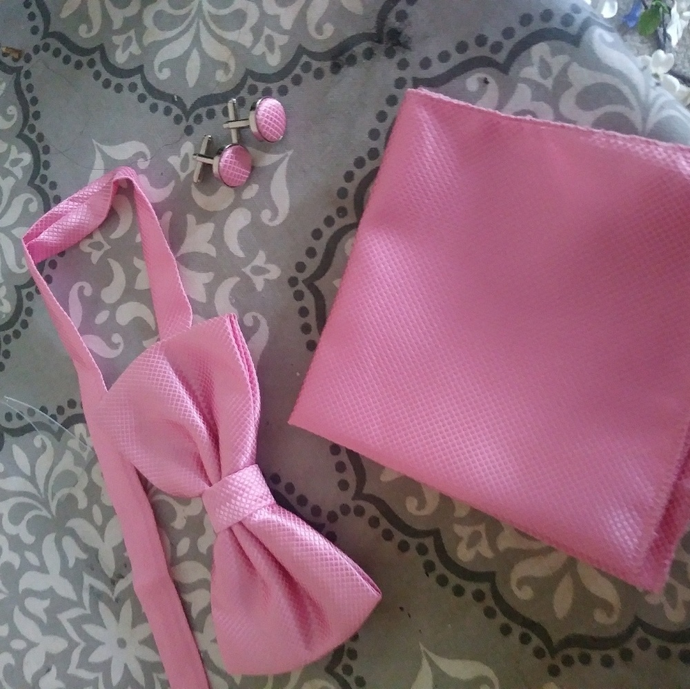 3pc pink groom attire